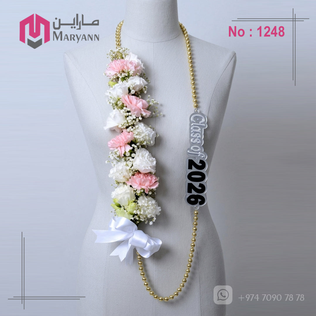 Graduation flower garland 1248