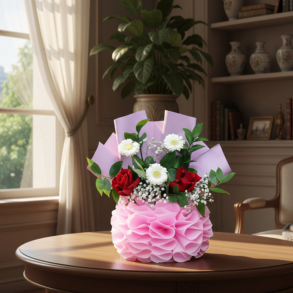 Blooming Harmony Paper Vase