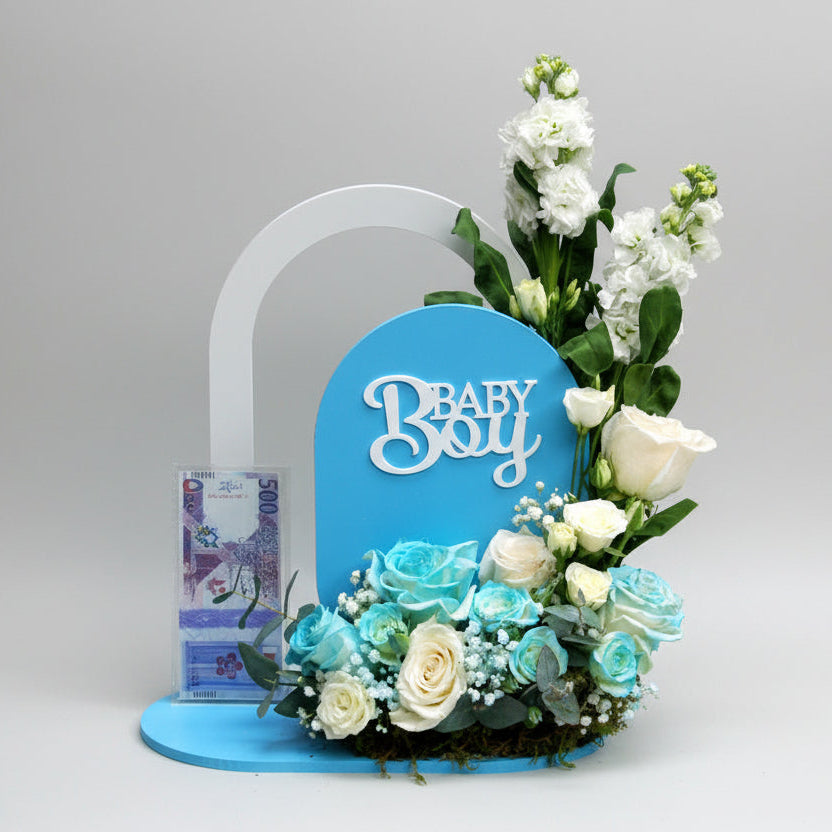 boy floral arrangement 1191