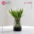 Tulips glass vase 1289